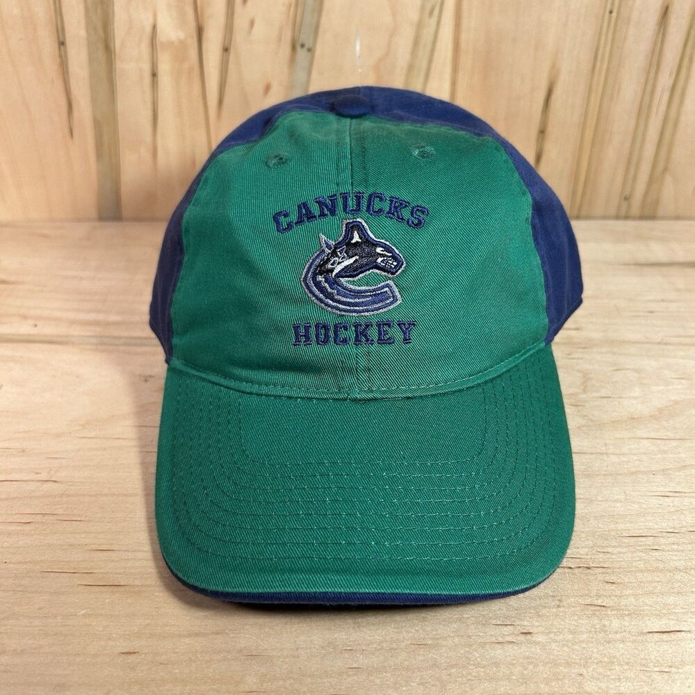 Vancouver Canucks NHL Reebok Dad Hat Adjustable Green Blue OSFA Cap New